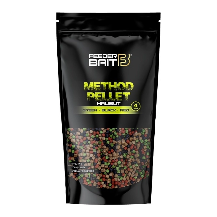 PELLET 4MM HALIBUT GREEN BLACK RED 800G OPK/5SZT